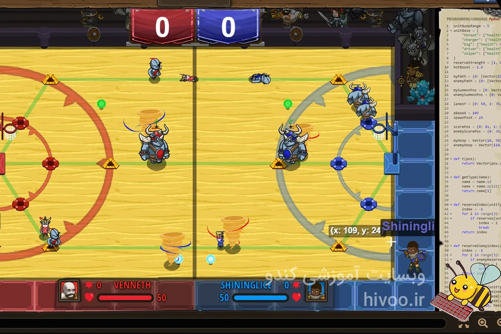 بازی کدنویسی CodeCombat